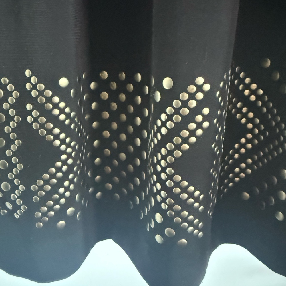 Calvin Klein Black Dress with Gold Accents - Picture 4 of 10